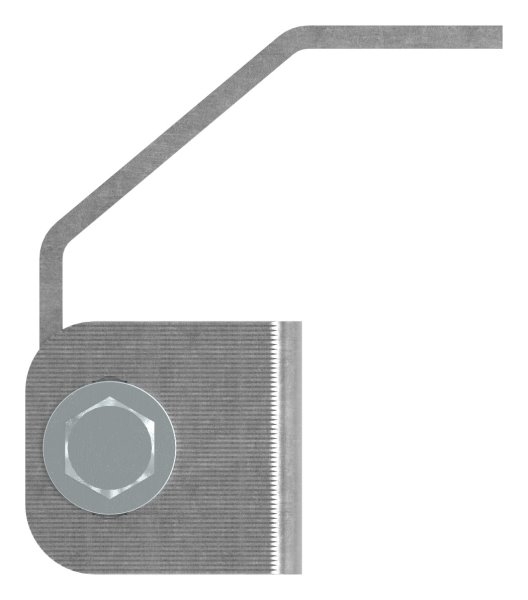 Torband verstellbar zum Anschweißen (groß) Stahl (roh) S235JR