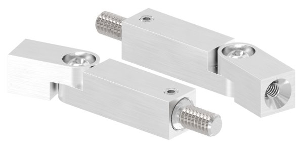 Vierkant Gelenkstift 14x14 mm - Laenge 68 mm - verstellbar - Kombi M8 Aussen- - M6 Innengewinde -V4A-88-1160226-240.V