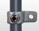 Rohrverbinder | Befestigungsring mit Flansch 1 Bohrung | 199S17 | 17,2 mm | 3/8" | Feuerverzinkt u. Elektrogalvanisiert