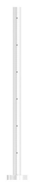 Geländerpfosten | für 6 Querstabhalter M6 | Länge: 880 mm | V2A