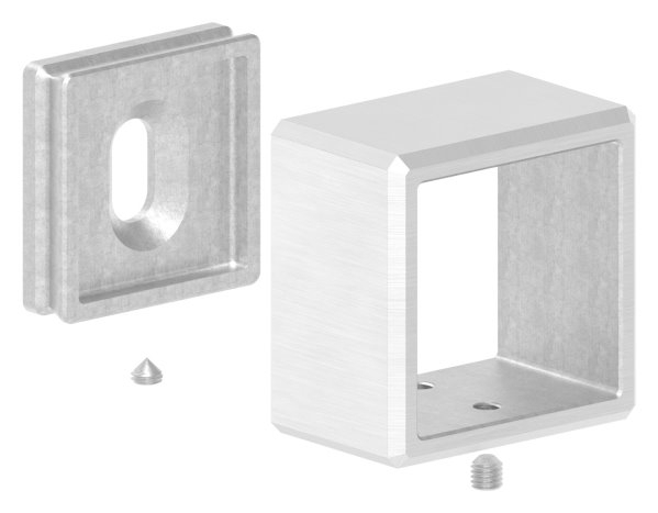 Wandbefestigung für Quadratrohr 40 x 40mm