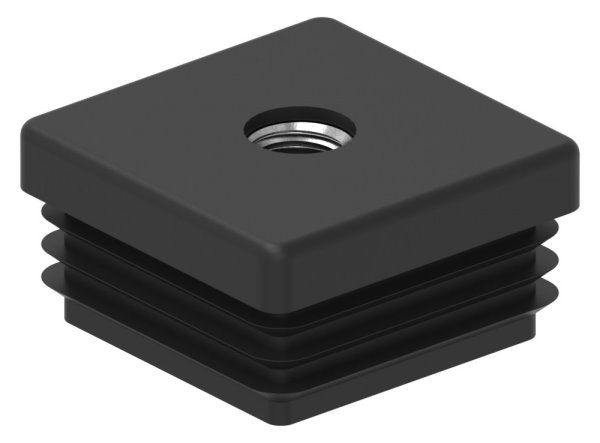 Kunststoffkappe fuer Quadratrohr 40x40mm mit M10-88-11178-40X40.M10