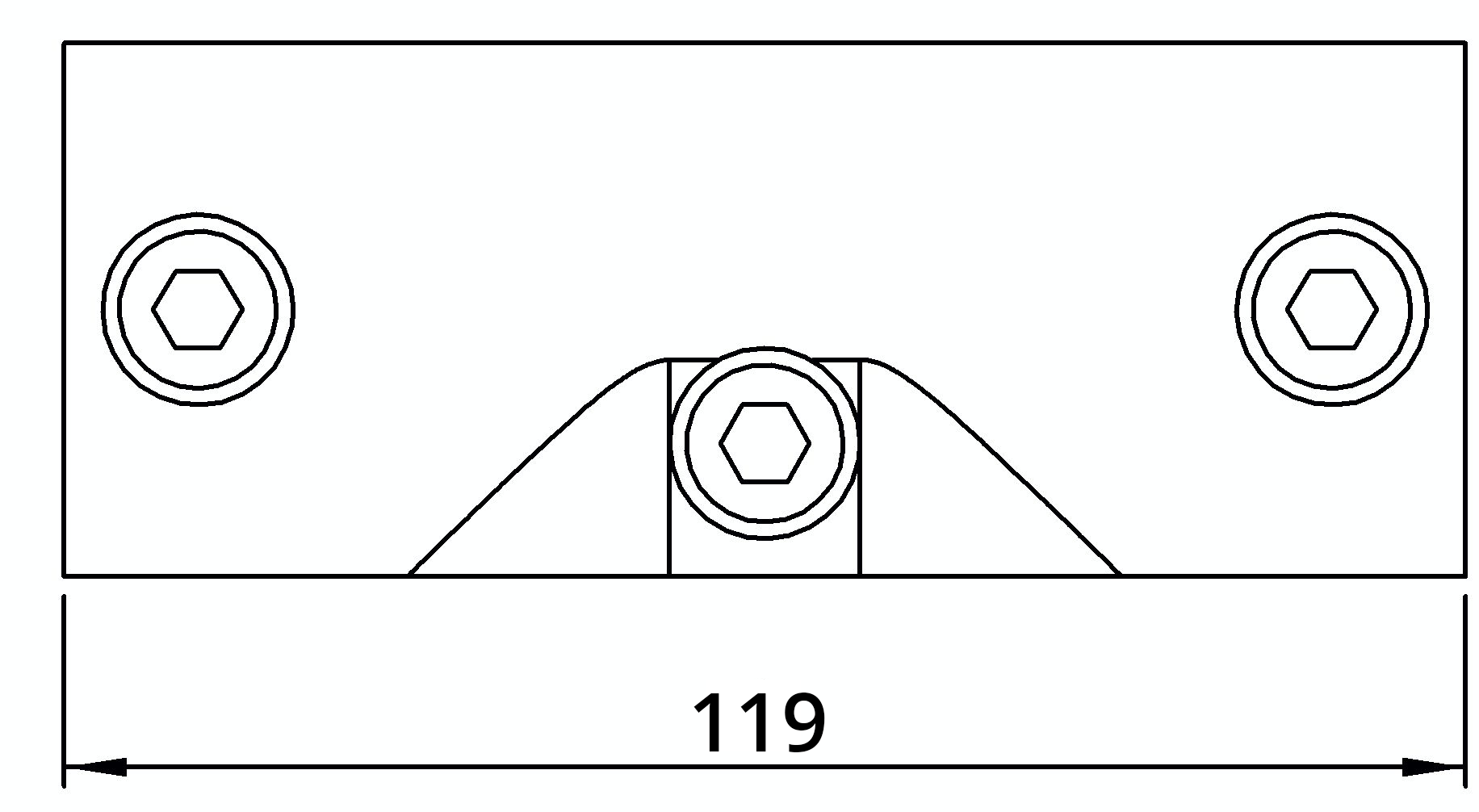 Rohrverbinder | T-Stück 30-45° | 127B34 | 33,7 mm | 1" | Temperguss u. Elektrogalvanisiert