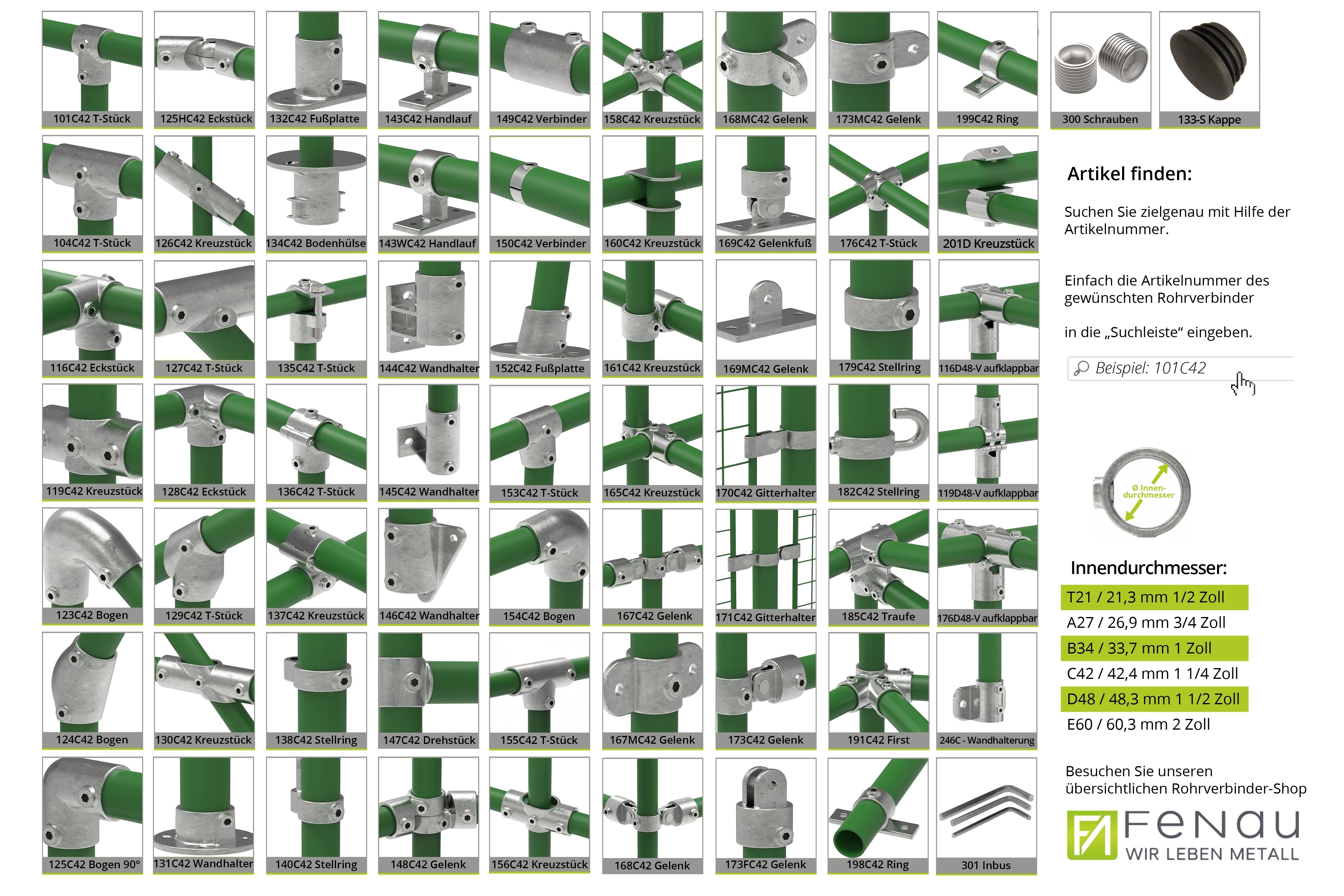 Rohrverbinder Firststueck 27-5° Ø 26-9 mm -3-4- - Temperguss verzinkt - 191A27-191A27