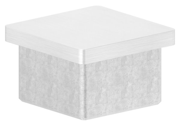 Endkappe für Rohr 40x40x3,0 mm zum Kleben V2A