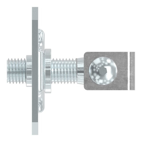 Torband M20 verstellbar mit Befestigungsplatte Stahl (Roh) S235JR