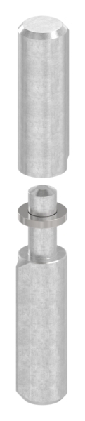 Anschweißband, Länge: 80mm, fester Zapfen, V2A