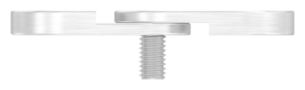 Handlaufanschlussplatte Edelstahl V2A 63 x 25 x 4 mm verstellbar flach-88-1160180-240.V