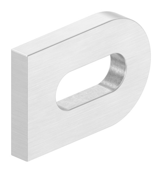 Anschweißlasche | Maße: 30x20x4 mm | mit Langloch: Ø 17x7 mm | V2A