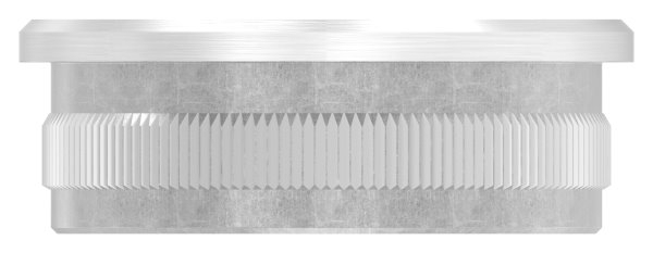 Stopfen flach V2A gegossen für Ø 48,3x2,0 mm
