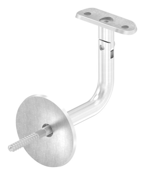 Handlaufhalter mit Gelenk und Halteplatte für Ø 42,4 mm V2A