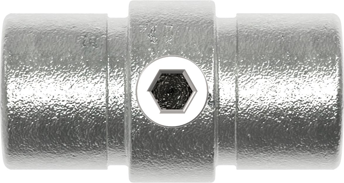 Rohrverbinder | Verbindungsstück innen | 150A27 | 26,9 mm | 3/4" | Temperguss u. Elektrogalvanisiert