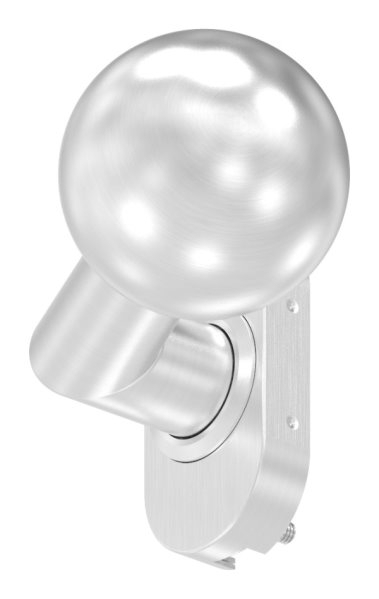 V2A Tuerdruecker gekroepft mit Kugel Ø 50 mm feststeh-11-3522.4