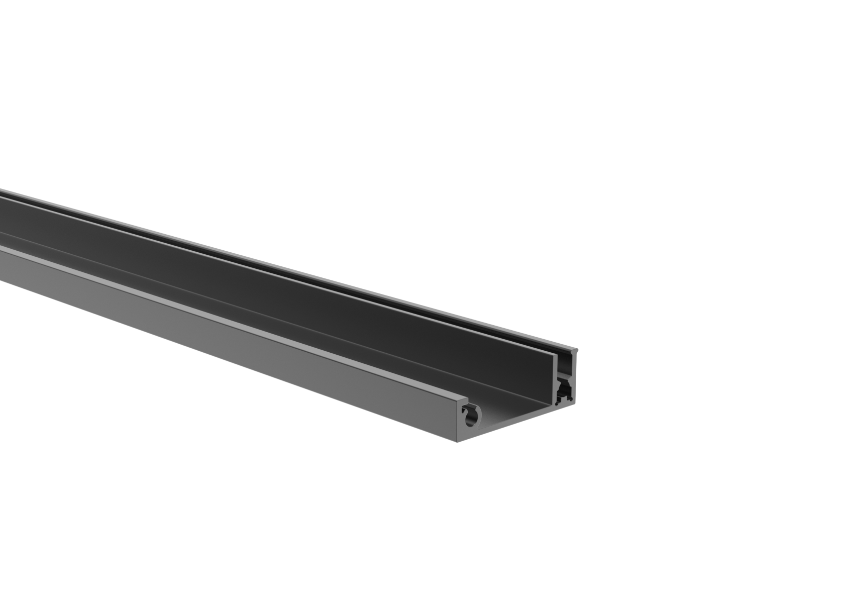Zaunabdeckleiste Aluminium 38x13-3 mm 1850 mm Anthrazit RAL 7016 Click-lock-89.FGA2F20X141850R7016