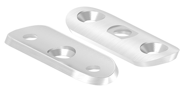 Handlaufanschlussplatte V2A 63 x 25 x 4 mm Bohrungen gesenkt-11-2142.4G