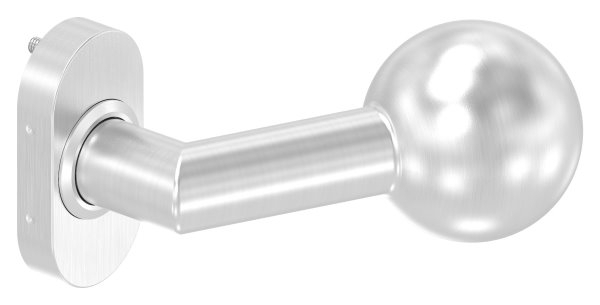 V2A Tuerdruecker gekroepft mit Kugel Ø 50 mm feststeh-11-3522.4