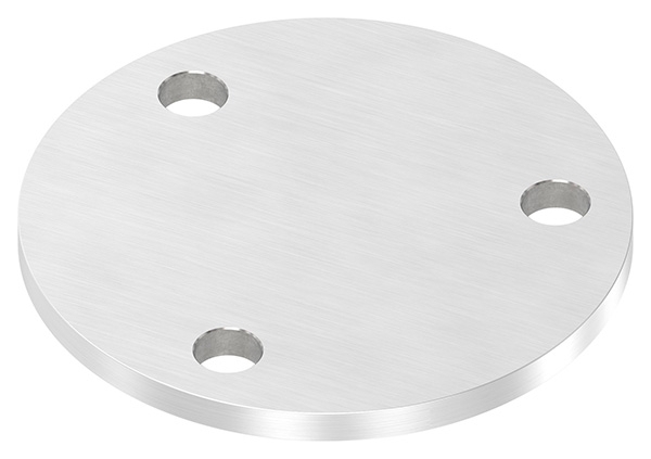 Ankerplatte Ø 100 x 6 mm mit 3 Bohrungen á Ø 11 mm V2A-11-2260.4