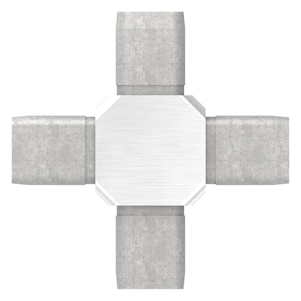 Verbindungsstück für Rohr 25x25x2mm, V4A