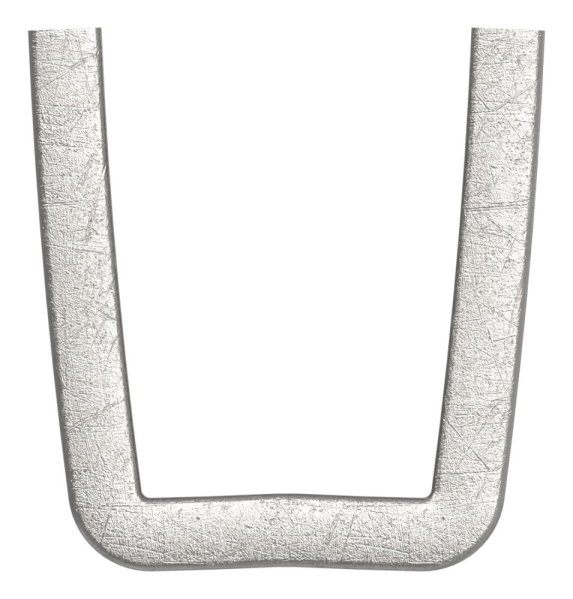 Bund - 100 Stueck - Material- 16x4 mm - Innenmass- 16x26 mm - Stahl -Roh- S235JR-30-6719-100.8