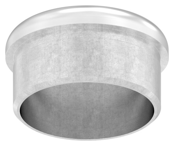 Stopfen flach V2A gegossen zum Einkleben für Ø 42,4x2,0 mm