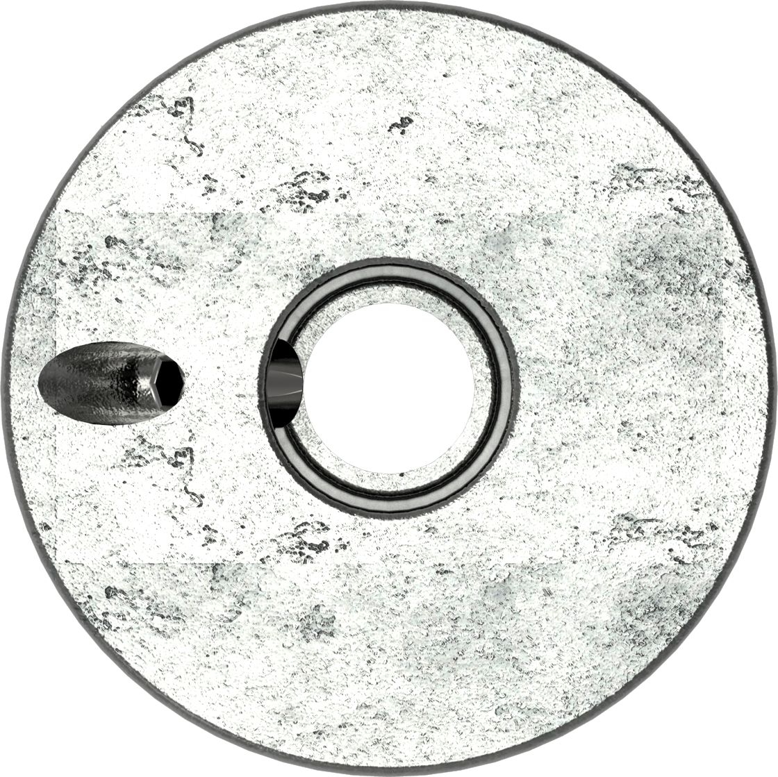 Rohrverbinder Bodenhuelse Ø 48-3 mm -1 1-2- - Temperguss verzinkt - 134D48-134D48