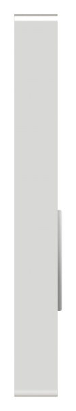 Alu-Kurzschild | Maße: 30x88x10 mm | Form: vierkant | Aluminium EV1