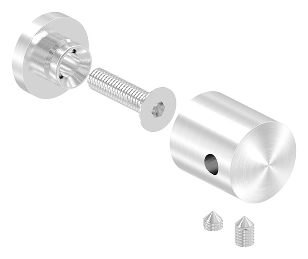 Seilhalter für Zwischenpfosten | Für Seil Ø 4 mm | Anschluss flach | V2A