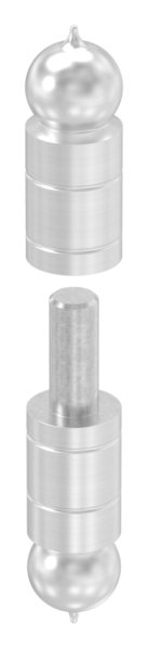 Anschweißband Torband Edelstahl mit festem Stift - Dorn 13mm