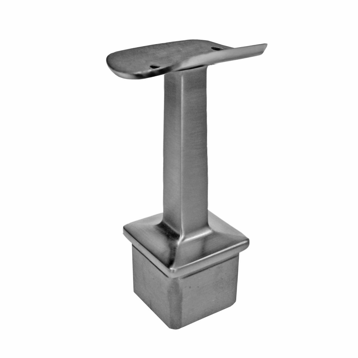 Handlaufhalter Edelstahl V2A fuer Vierkantpfosten 40x40x2 mm – fuer Rundrohr Handlauf Ø 42-4 mm-11-2710-A.4