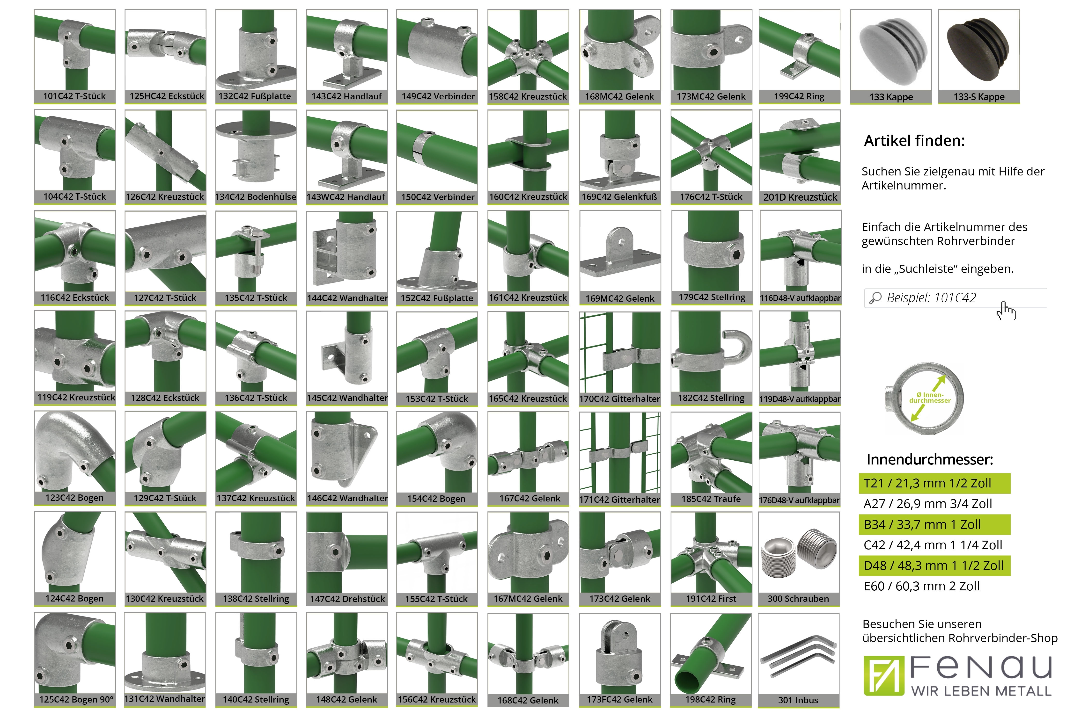 Rohrverbinder - Stellringauge - 138D48 - 48-3 mm - 1 1-2- - Feuerverzinkt u. Elektrogalvanisiert-138D48