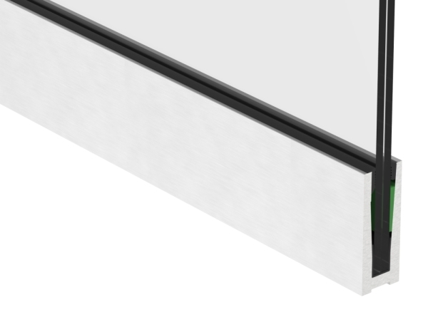 Alu-Profil | MASSIV2 | Länge: 3000 mm | aufgesetzte Montage | Aluminium