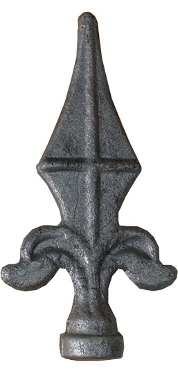 Zaunspitze, H x B = 115 x 60mm, Ansatz Ø 20mm