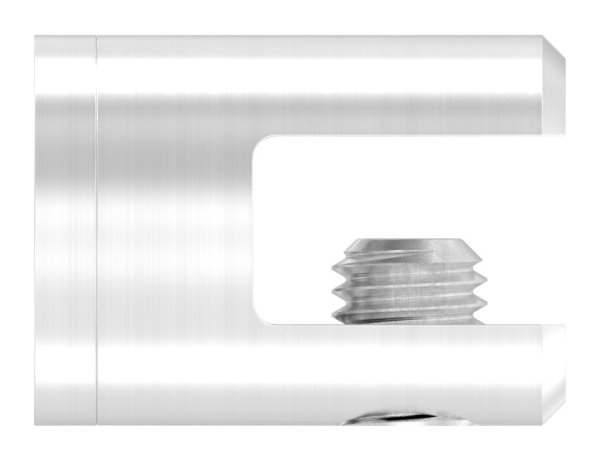 Querstab-Plattenhalter V2A Edelstahl Ø 25 mm – Anschluss FLACH inkl. Schrauben