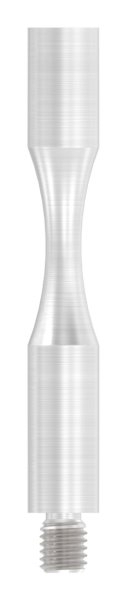 Stift | Maße: 81x12 mm | zum Biegen | mit Außen - und Innengewinde | V2A
