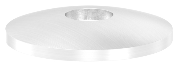 gewölbte Schale, Ø 42,4mm, mit Bohrung, V2A