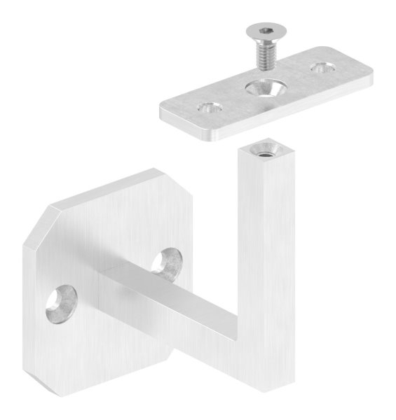 Handlaufhalter eckig mit gerader Halteplatte