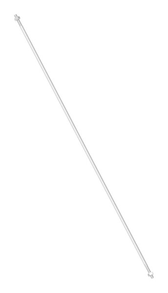 Vordachsystem abgehangen Edelstahl V2A Punkthalter Ø 52 mm Zugstange L = 940 mm 1 Achse-88-1150640.240