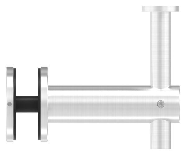 Handlaufhalter V2A Wandabstand 82 mm fuer Glas- Anschlussplatte flach-11-2060.4