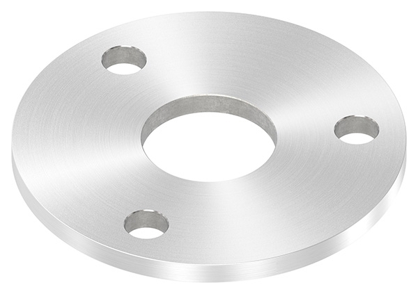 Ankerplatte Ø 100 x 6 mm mit Zentrierbohrung: Ø 34 mm V2A