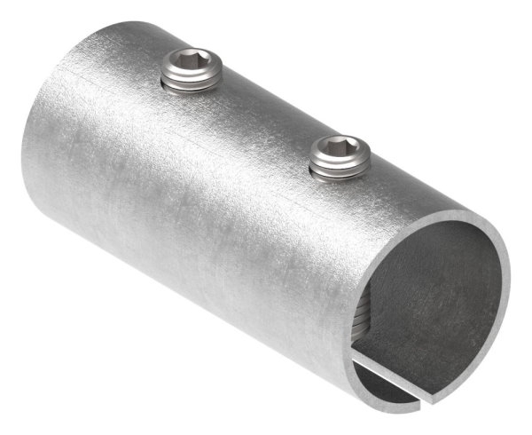 Verbindungshuelse V2A fuer Rohr Ø 33-7 x 2-5 mm L 65 mm mit Klemmschrauben-11-3381.4
