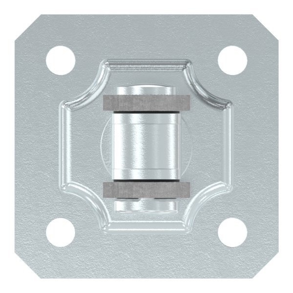 Torband M18 | verstellbar | mit Befestigungsplatte | Stahl (Roh) S235JR
