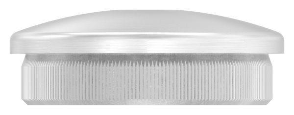 Endkappe Edelstahl V2A fuer Rohr Ø 42-4x2-0 mm- M8 Gewinde- gewoelbt- zum Einschlagen-11-5063.4
