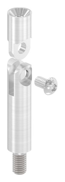 Edelstahl Traegerstift Ø 14 x 68 mm - Kombi M8 Aussen- - M6 Innengewinde -V2A-88-1150232-240.68