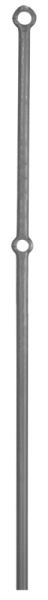 Anfangsstab Pfosten Länge: 1200 mm Material: Ø 25 mm Stahl S235JR, roh