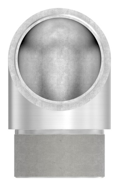 Eckbogen 90° eng, für Rundrohr Ø 42,4x2,6 mm V2A