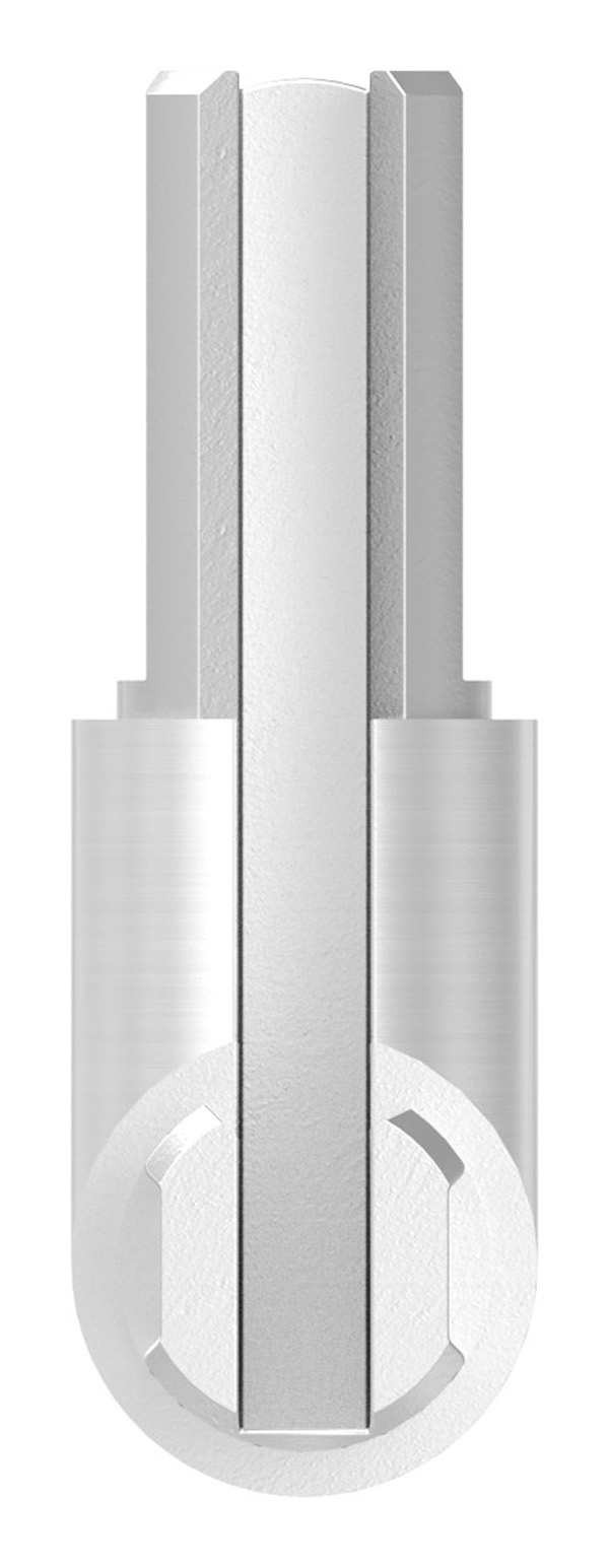 Eckverbinder Edelstahl V2A fuer rundes Klemmprofil 18x1-25 mm geschliffen Korn 240-88-1155320.240