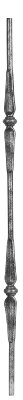 Zierstab | Länge: 900 mm | Material: Ø14 mm glatt | Stahl S235JR, roh