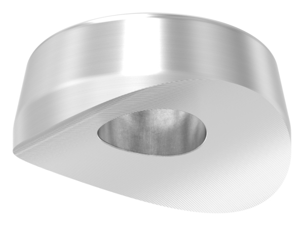 Ausgleichsstueck Edelstahl V2A Ø 33-7 mm- Ø 18 mm- Bohrung Ø 7 mm- geschliffen-88-1151340-240.33