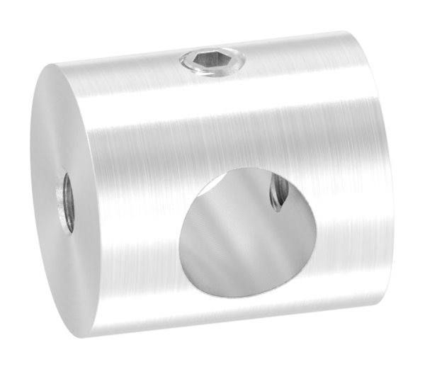 Querstabhalter V2A Edelstahl – passend fuer Rundstaebe 10 mm zwischen zwei FLACHeisen -Durchfuehrung- inkl- Schrauben-88-1150495.240