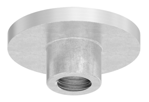 Platte flach mit M10 für Rohr Ø 33,7 mm V2A